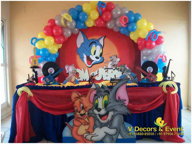 Tom Jerry   Birthday  Decorations Pondicherry,Themed Birthday Tom Jerry    Decorations Pondicherry